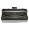 Home Basics Marble Like Roll Top Lid Steel Bread Box, White BB47490